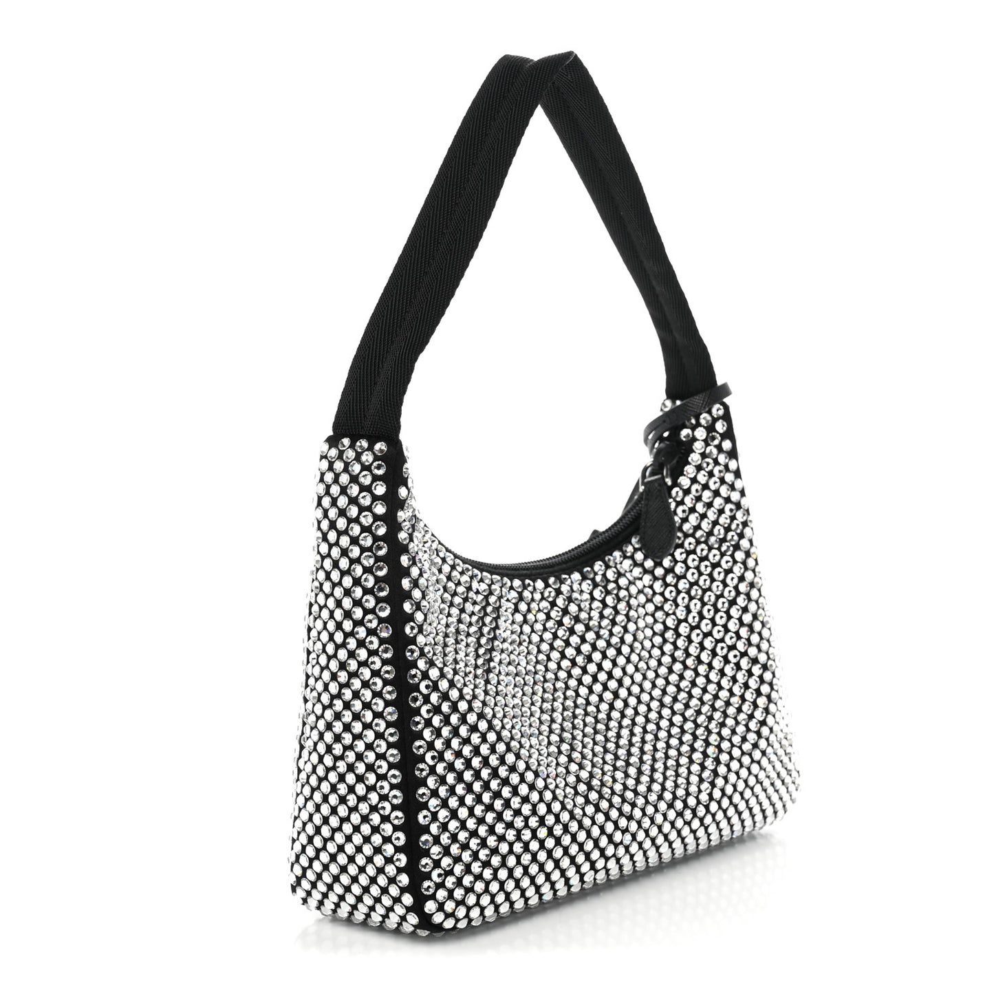 Satin Crystal Mini Re-Edition 2000 Bag Cristal