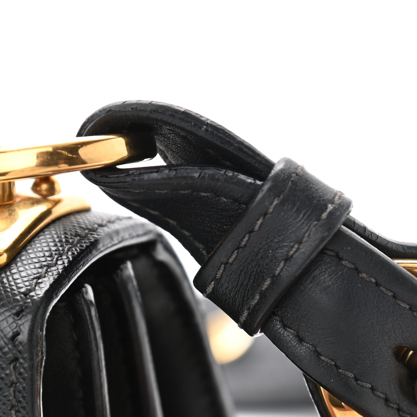 City Calf Saffiano Cahier Bag Black