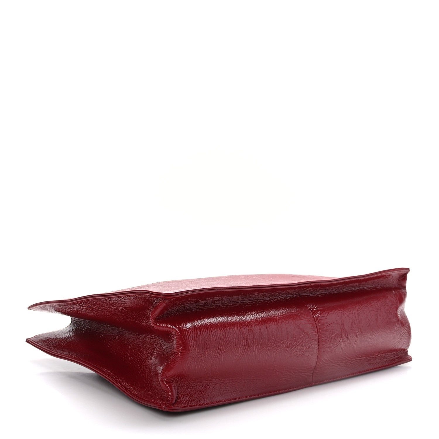 Chanel Shiny Aged Calfskin Shopping Bag Red 4 of 9