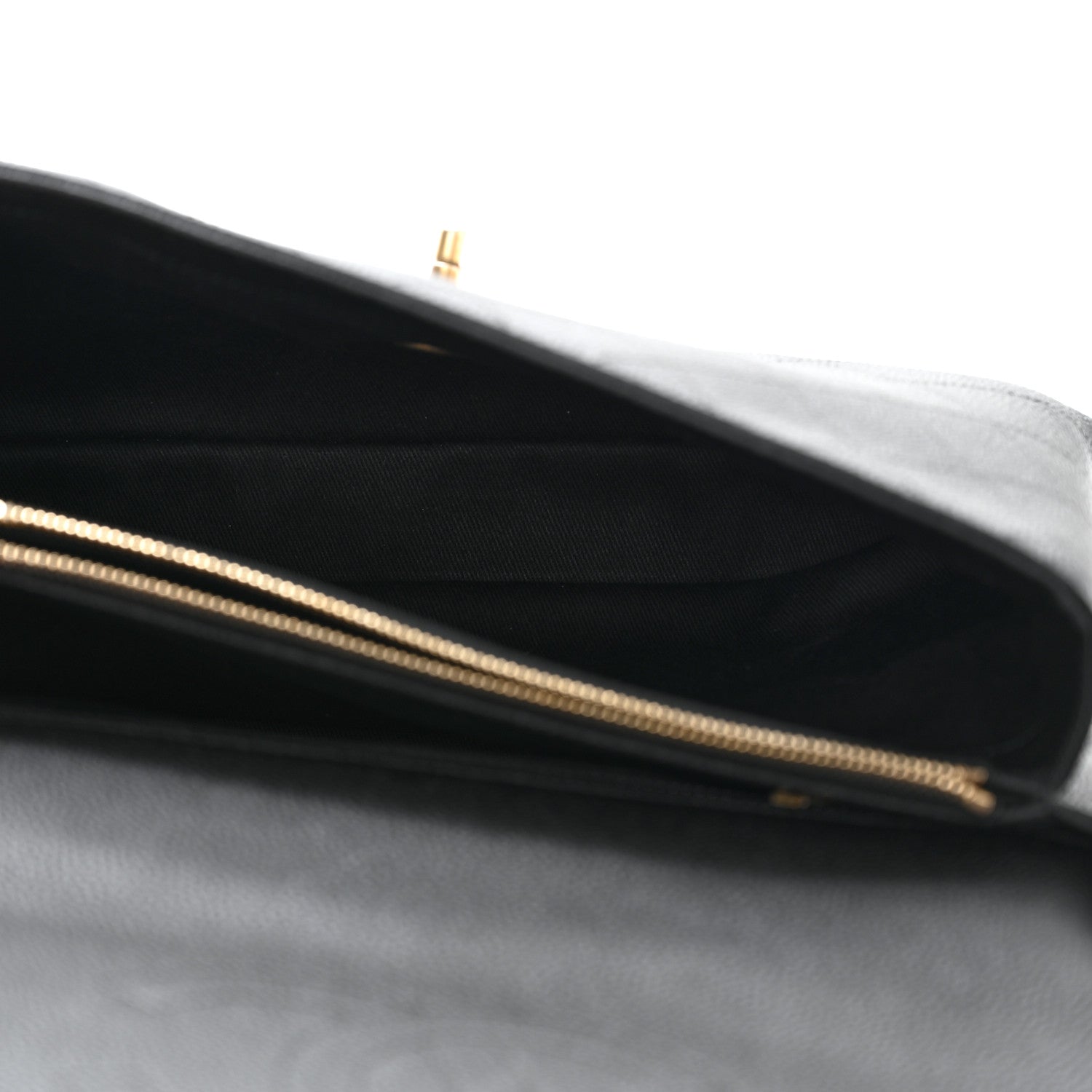 Chanel Grained Calfskin Stitched Flap Black 5 of 11
