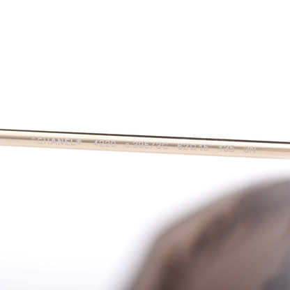 Chanel Metal Spring Round Sunglasses 4220 Gold Brown 5 of 7