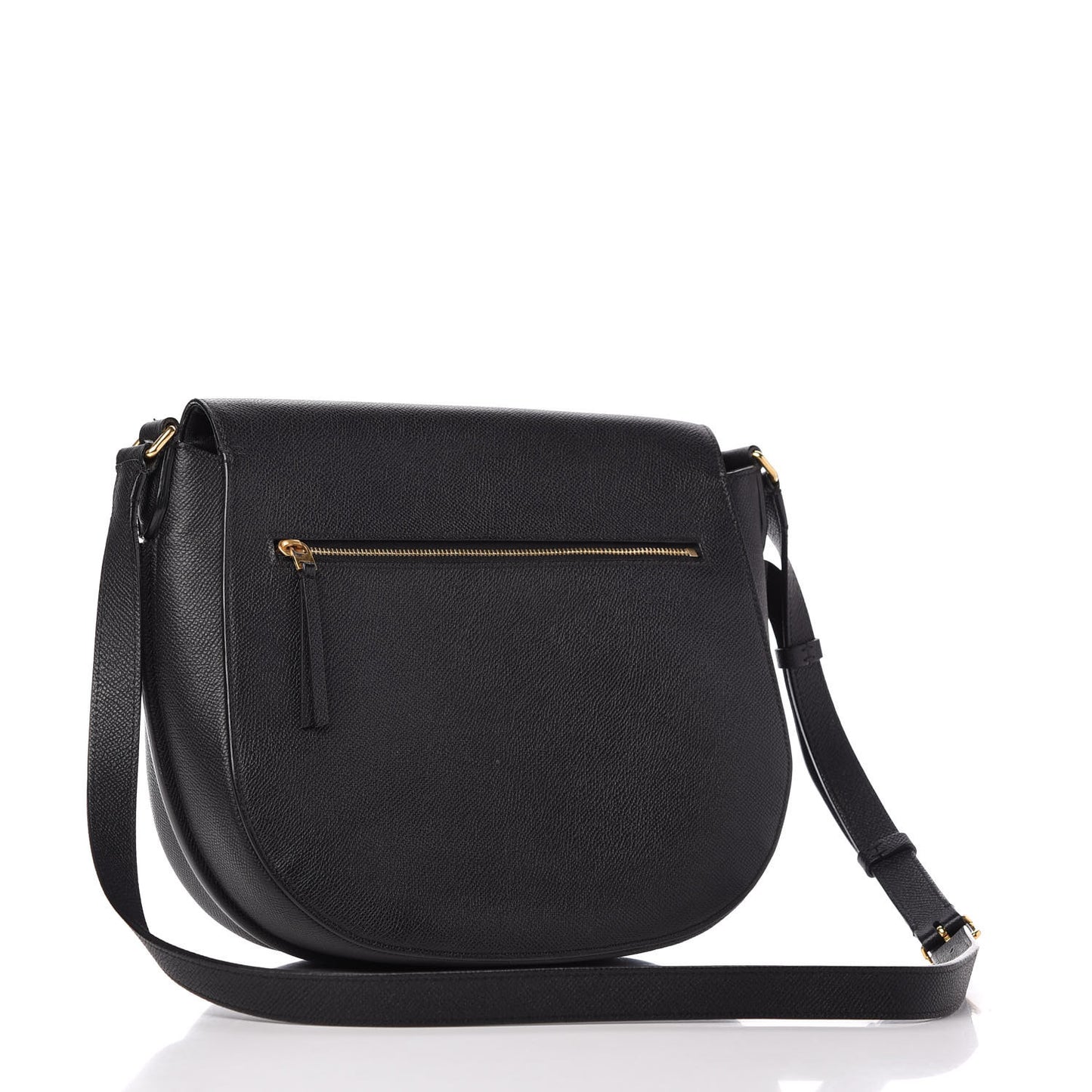 Grained Calfskin Medium Trotteur Black