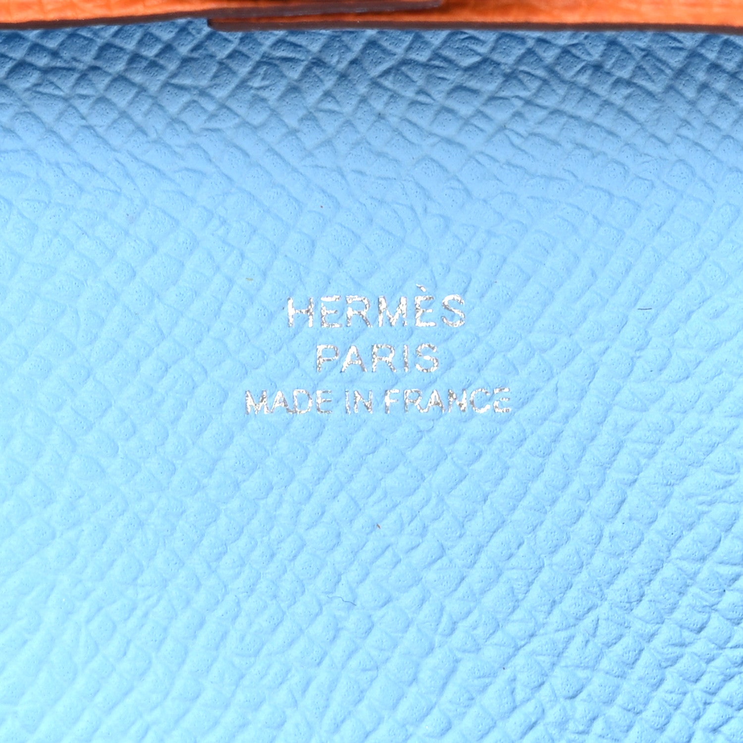 Hermes Epsom Bastia Verso Coin Purse Orange Celeste 6 of 8