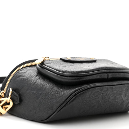 Louis Vuitton LOUIS VUITTON Empreinte Mini Bumbag Black 8 of 9