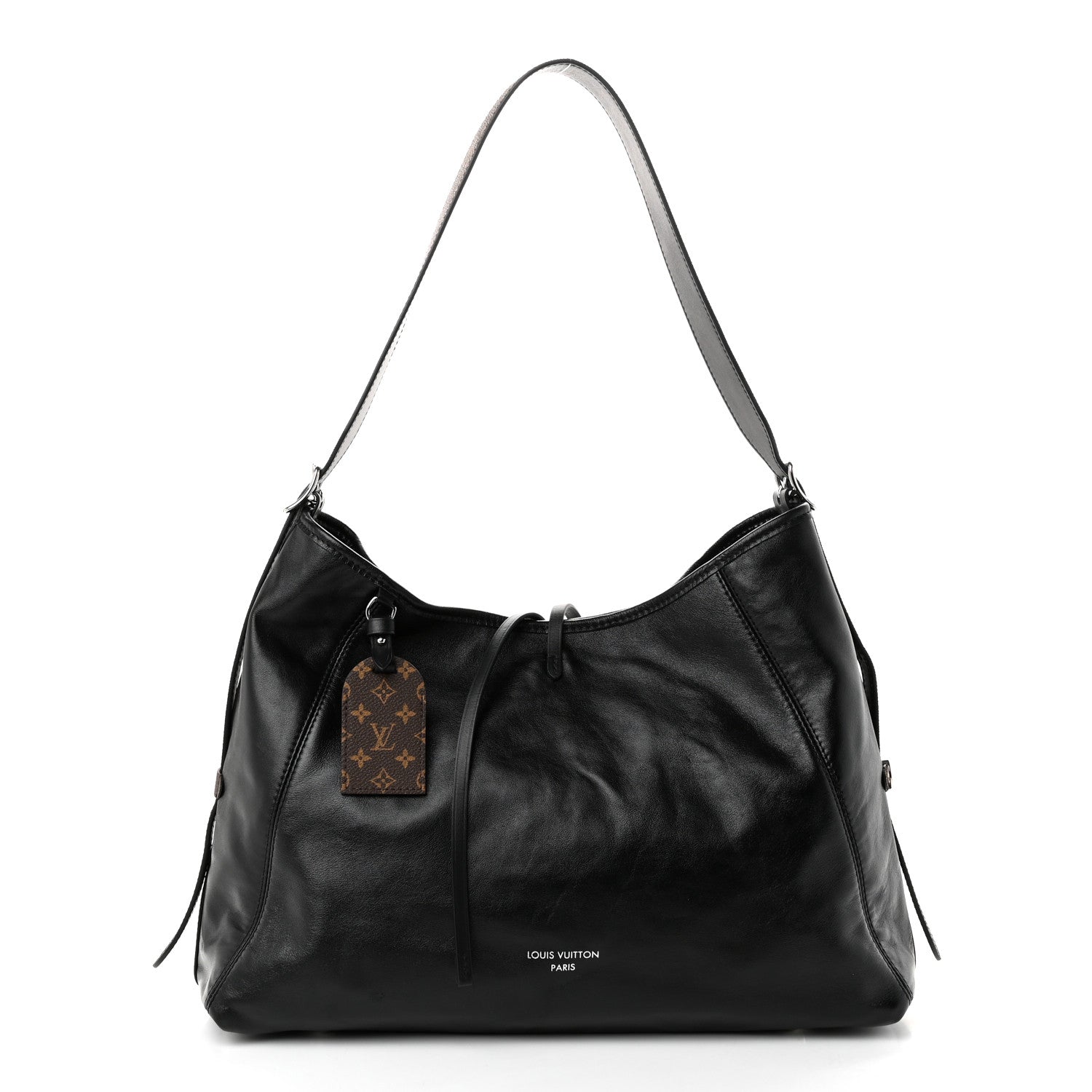 Louis Vuitton Lambskin CarryAll Vibe MM Black 1 of 9