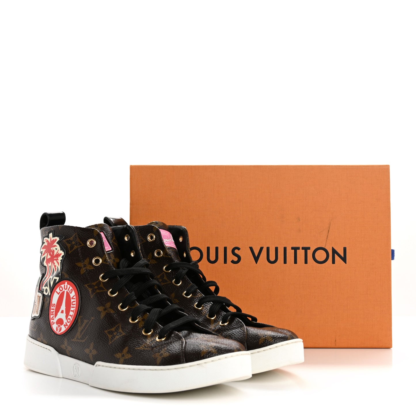 Calfskin Monogram World Tour Sneaker Boot 38.5