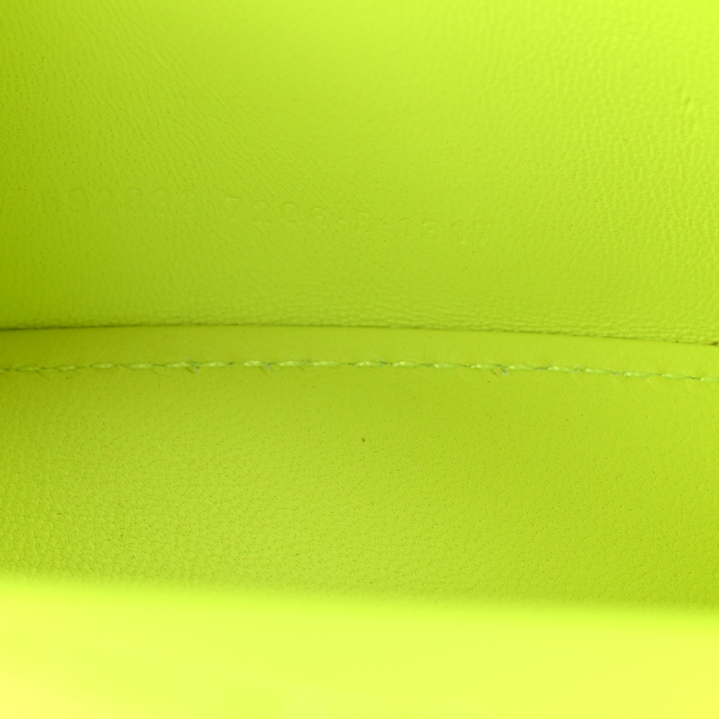 Shiny Calfskin Crocodile Embossed Hourglass Top Handle Bag XS Fluo Yellow