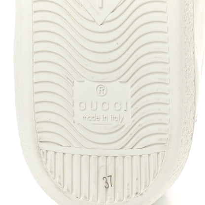 Gucci Calfskin Crocodile Web Womens Ace Sneakers 37 White Green 8 of 10