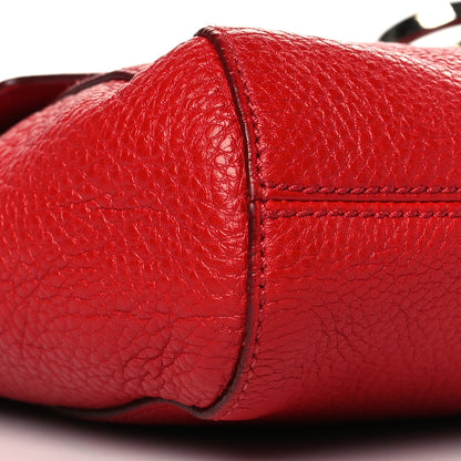 Salvatore Ferragamo Calfskin Gancini Crossbody Red 9 of 10
