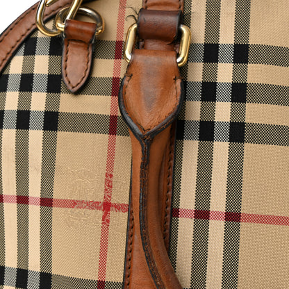 Burberry Horseferry Check Small Orchard Bowling Bag Tan 15 of 26