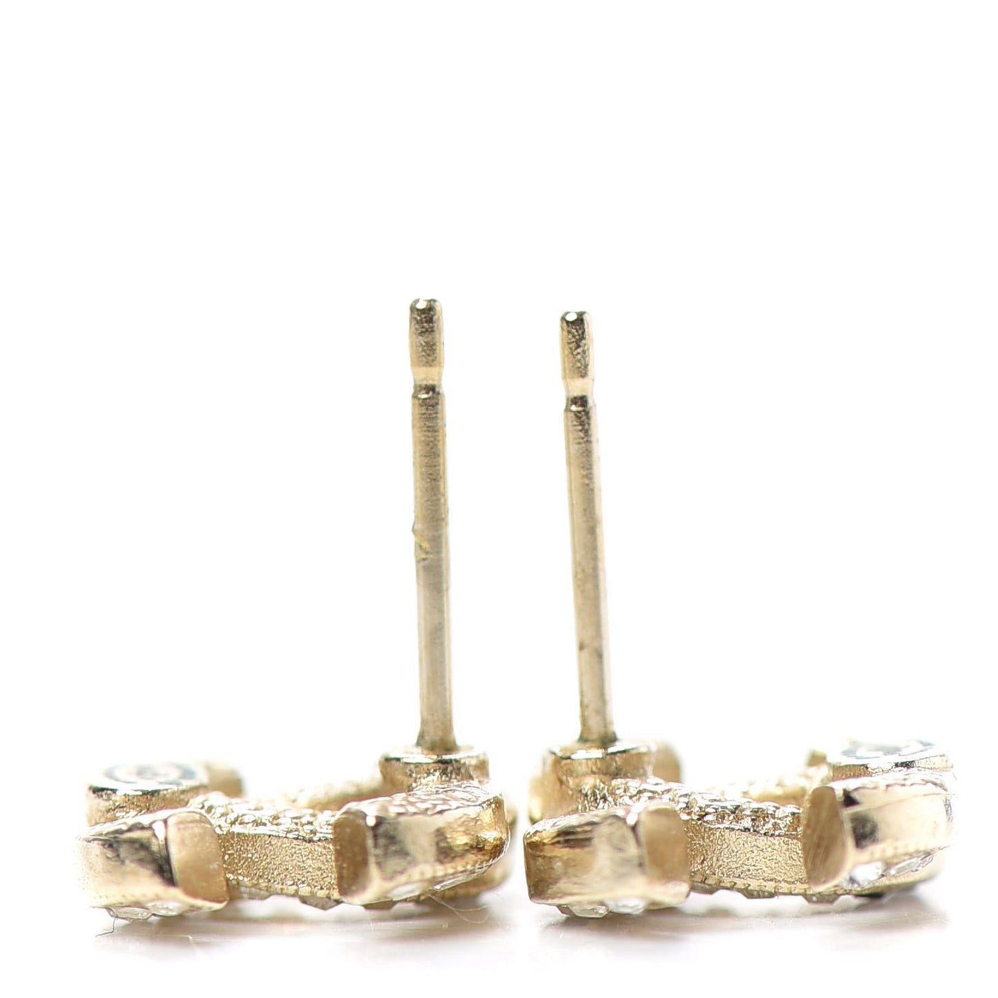 Crystal CC Earrings Gold