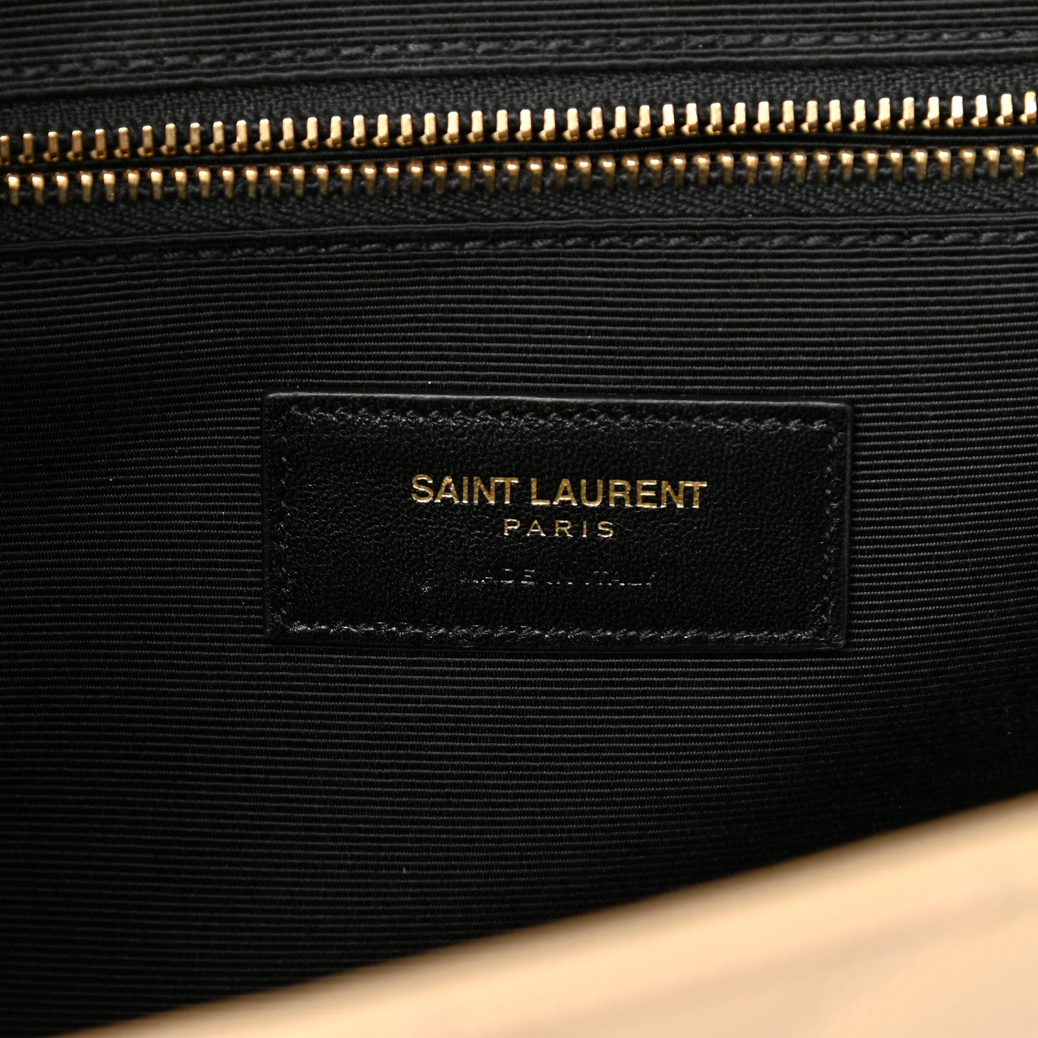 Saint Laurent Grain De Poudre Matelasse Chevron Large Monogram Satchel Nude Powder 7 of 15