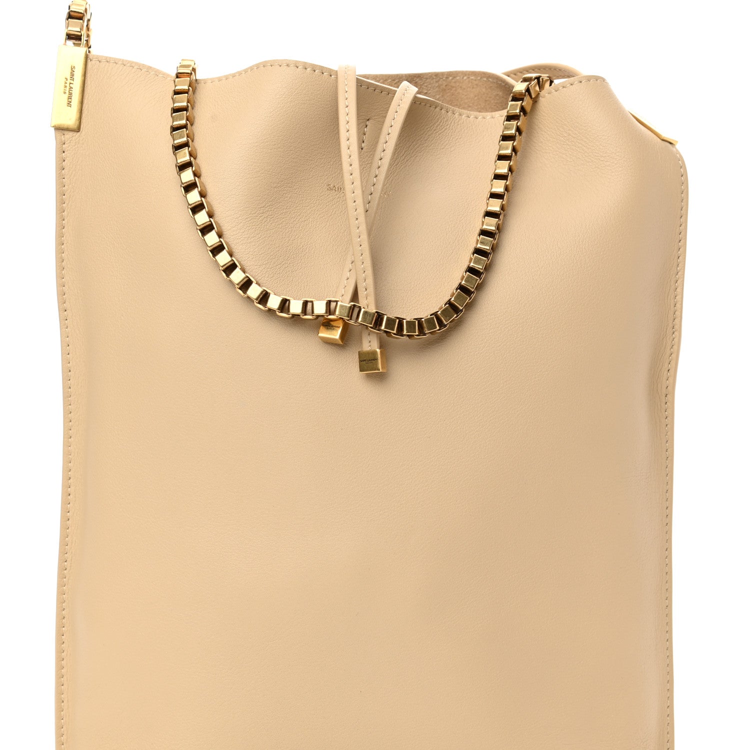 Saint Laurent SAINT LAUREN Smooth Calfskin Small Suzanne Hobo Ivory Natural 17 of 25