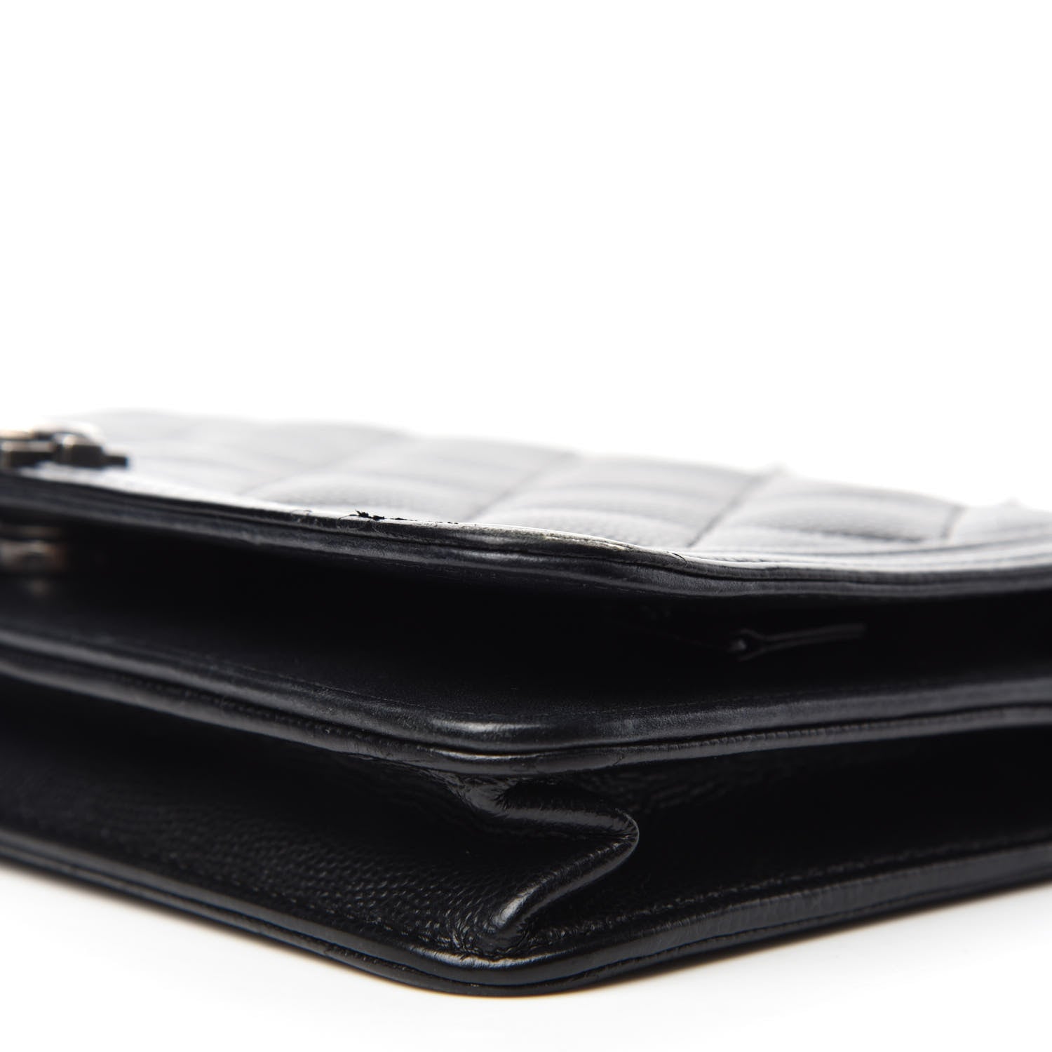 Chanel Caviar Quilted Boy Wallet On Chain WOC Black 11 of 14
