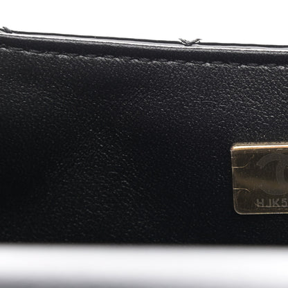 Chanel Patent Enamel Quilted Small Coco Hearts Square Flap Black 7 of 10