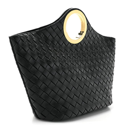Bottega Veneta Calfskin Intrecciato Picnic Black 4 of 13