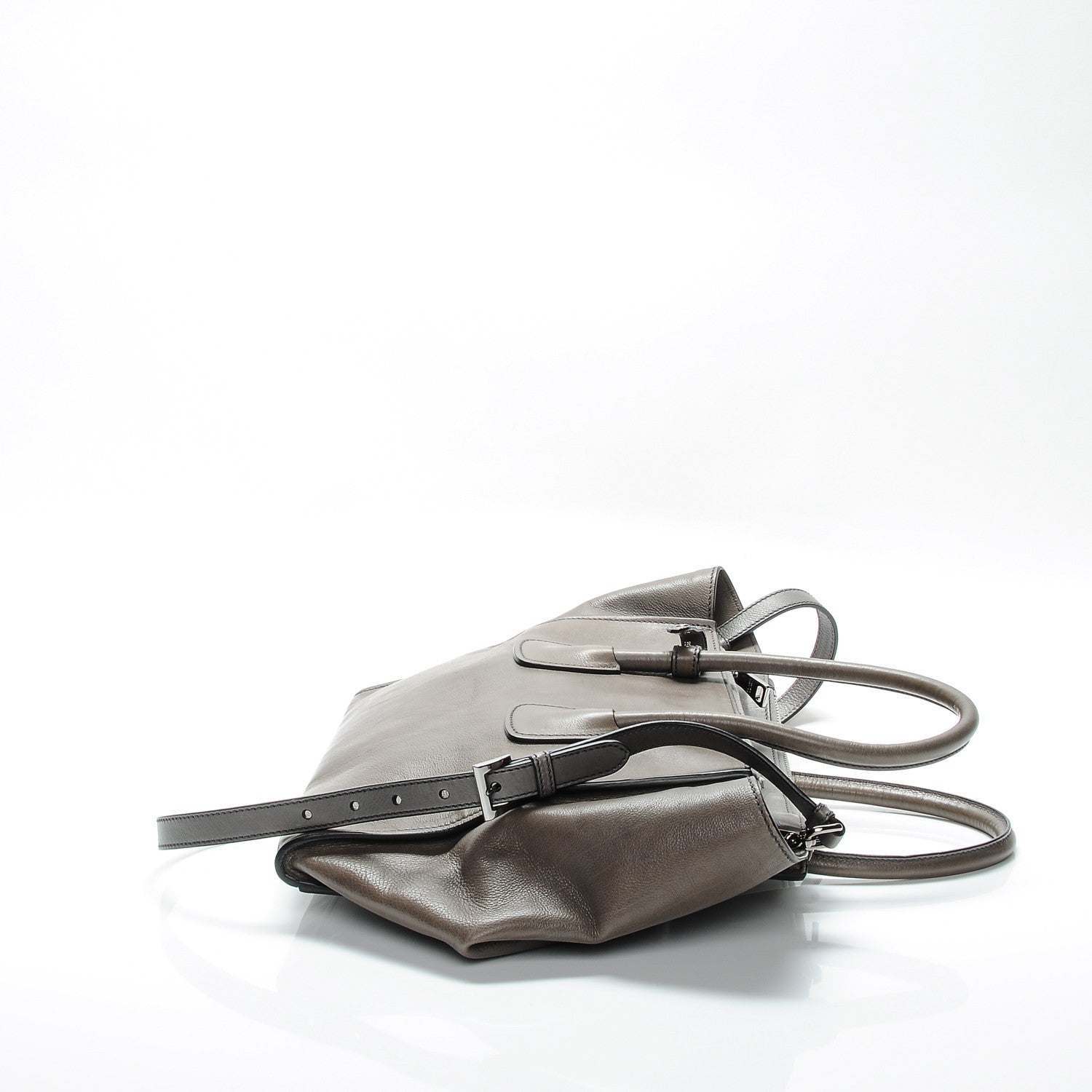 Prada Glace Calf Twin Pocket Tote Marmo 17 of 19