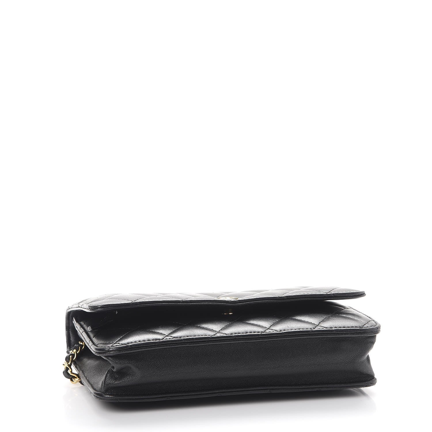 Chanel Lambskin Quilted Wallet On Chain WOC Black 4 of 9