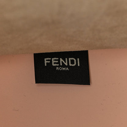 Fendi Vitello King Plexiglass Logo Embossed Medium Fendi Sunshine Shopper Tote Light Rose 7 of 18