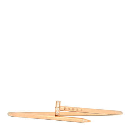 Cartier 18K Pink Gold Diamond Small Juste Un Clou Bracelet 16 1 of 3