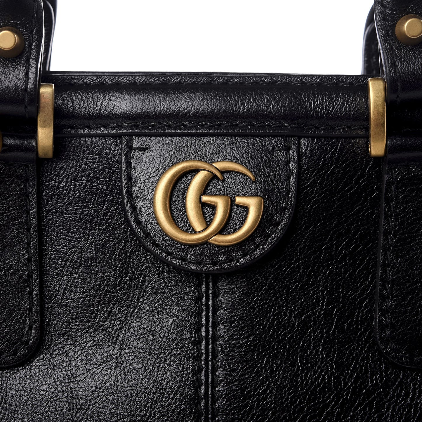 Calfskin Medium Re(Belle) Top Handle Bag Black