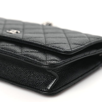 Chanel Caviar Quilted Wallet on Chain WOC Black 11 of 13