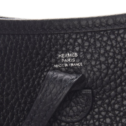 Hermes Taurillon Clemence Evelyne TPM Black 6 of 11