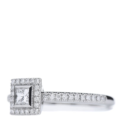Tiffany Platinum Diamond .20ct Grace Engagement Ring 50 5.5 3 of 6