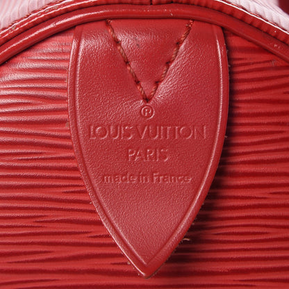 Louis Vuitton Epi Speedy 30 Castillan Red 6 of 19