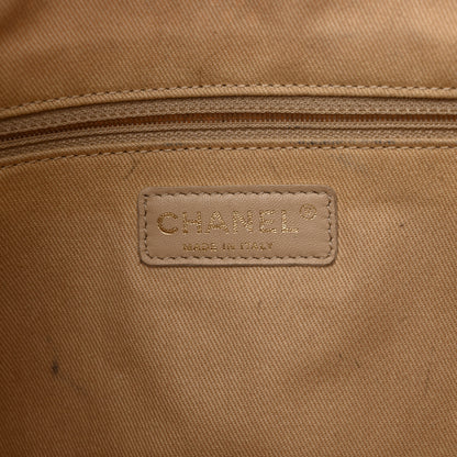 Chanel Metallic Calfskin Perforated Tote Light Gold 6 of 11