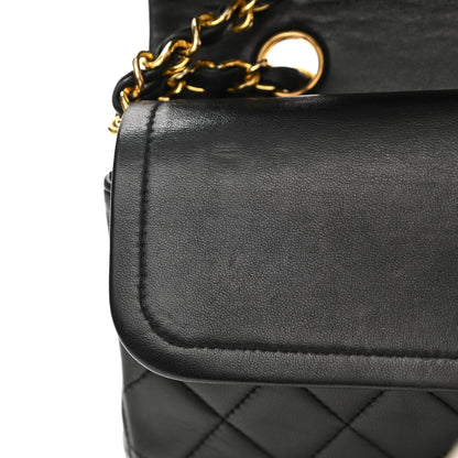 Chanel Lambskin Quilted Medium Double Flap Black 12 of 14