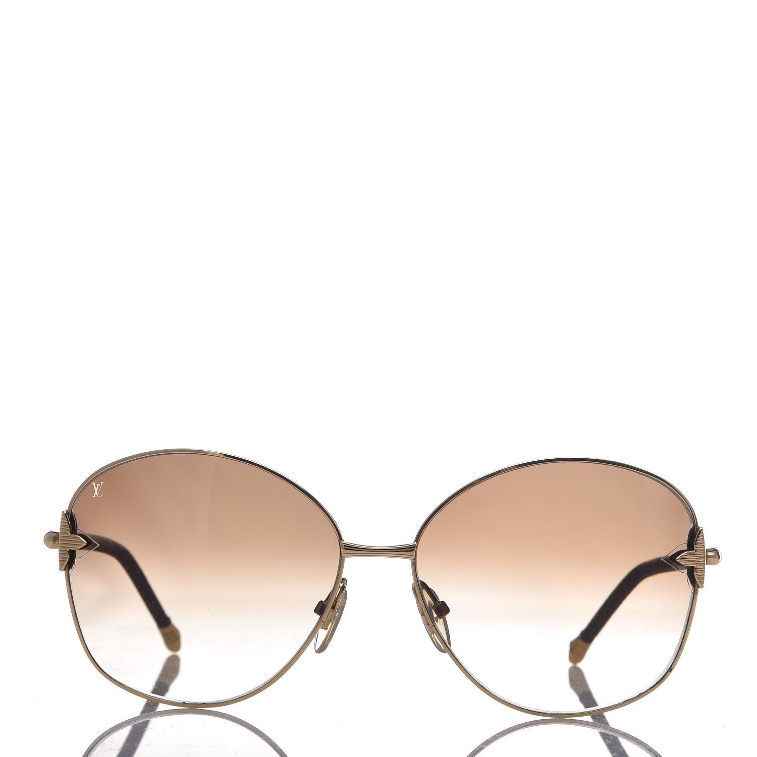 Louis Vuitton Monogram Viola Round Sunglasses Z0464U Brown 2 of 8