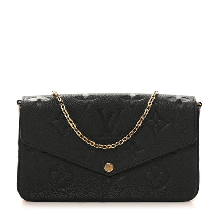 Louis Vuitton Empreinte Monogram Giant Wild At Heart Felicie Pochette Black 1 of 10