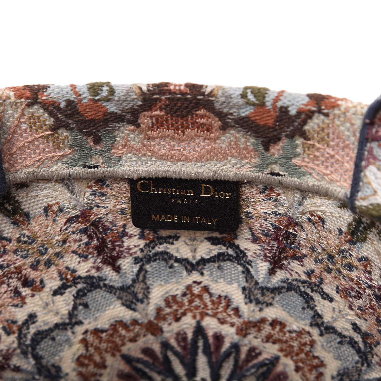 Christian Dior Canvas Embroidered KaleiDioroscopic Book Tote Multicolor 8 of 10
