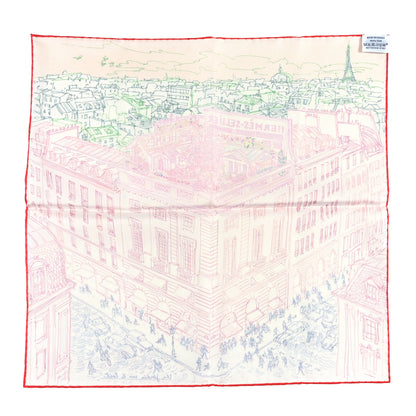 Hermes Silk Un Jardin Sur Le Toit Pocket Square Creme Rogue Multicolor 2 of 5
