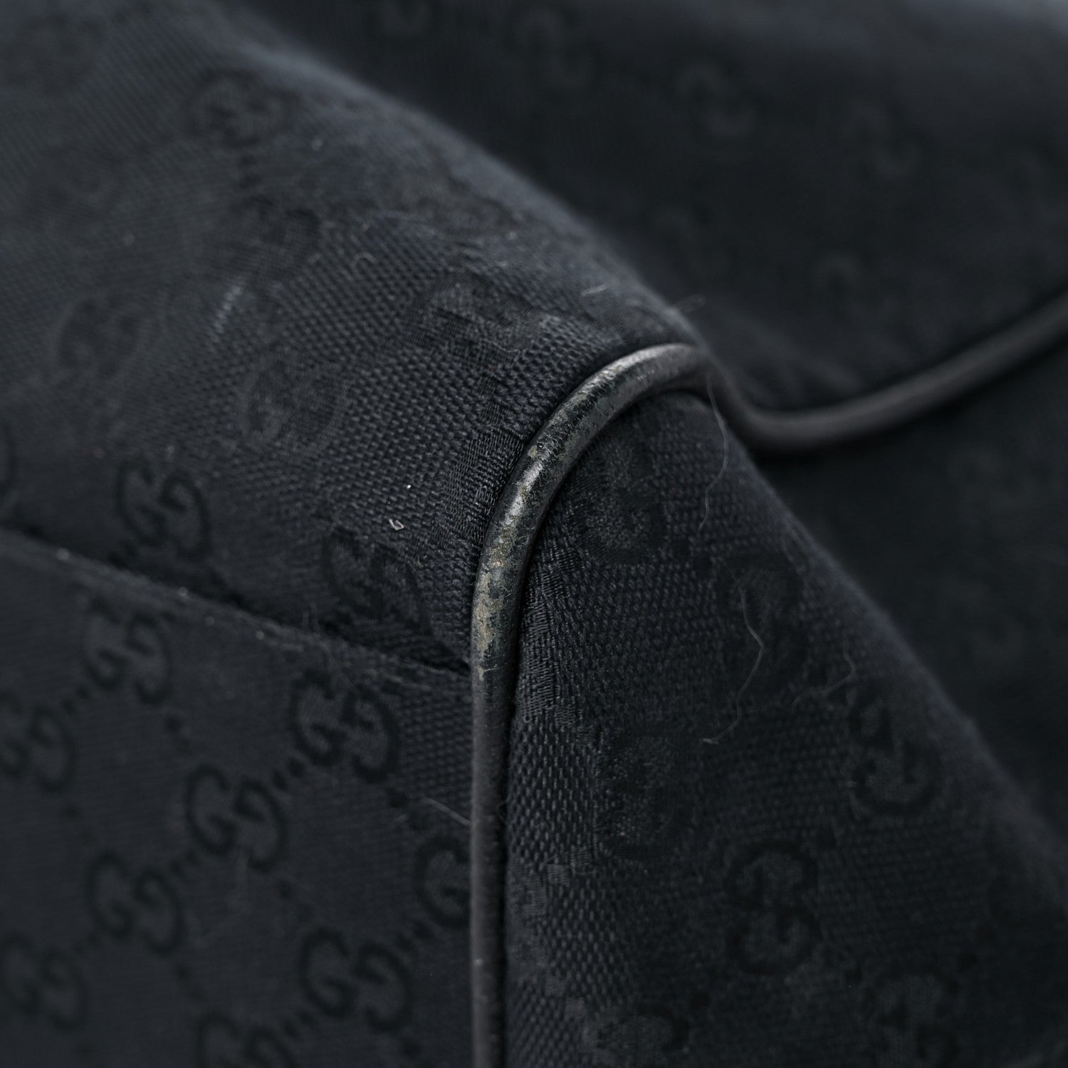 Gucci GG Monogram Web Large Collapsible Carry On Duffle Bag Black 10 of 23
