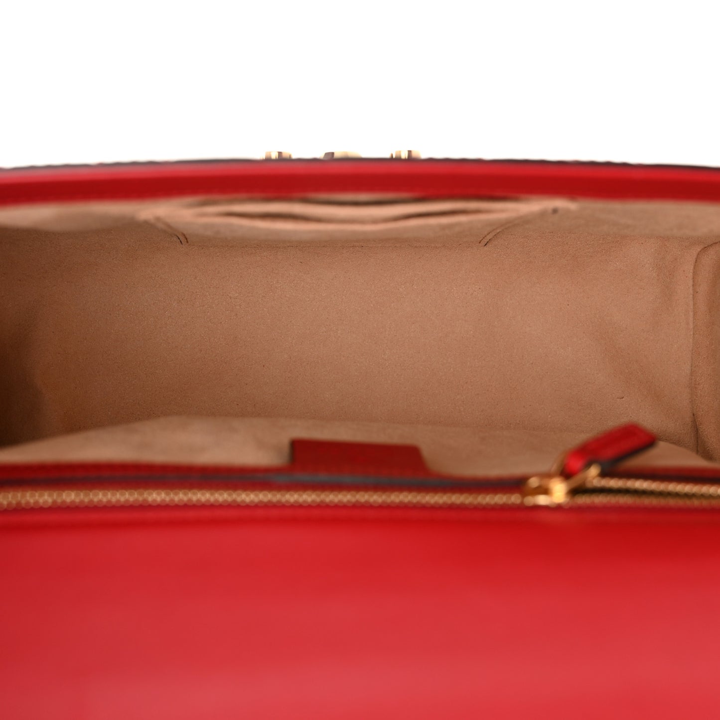 Guccissima Medium Padlock Shoulder Bag Hibiscus Red