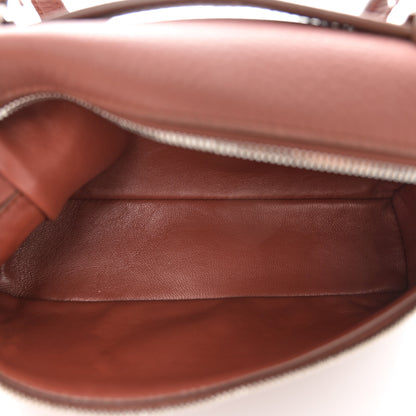 Loro Piana Grained Calfskin L19 Extra Pocket Pouch Kummel 5 of 10