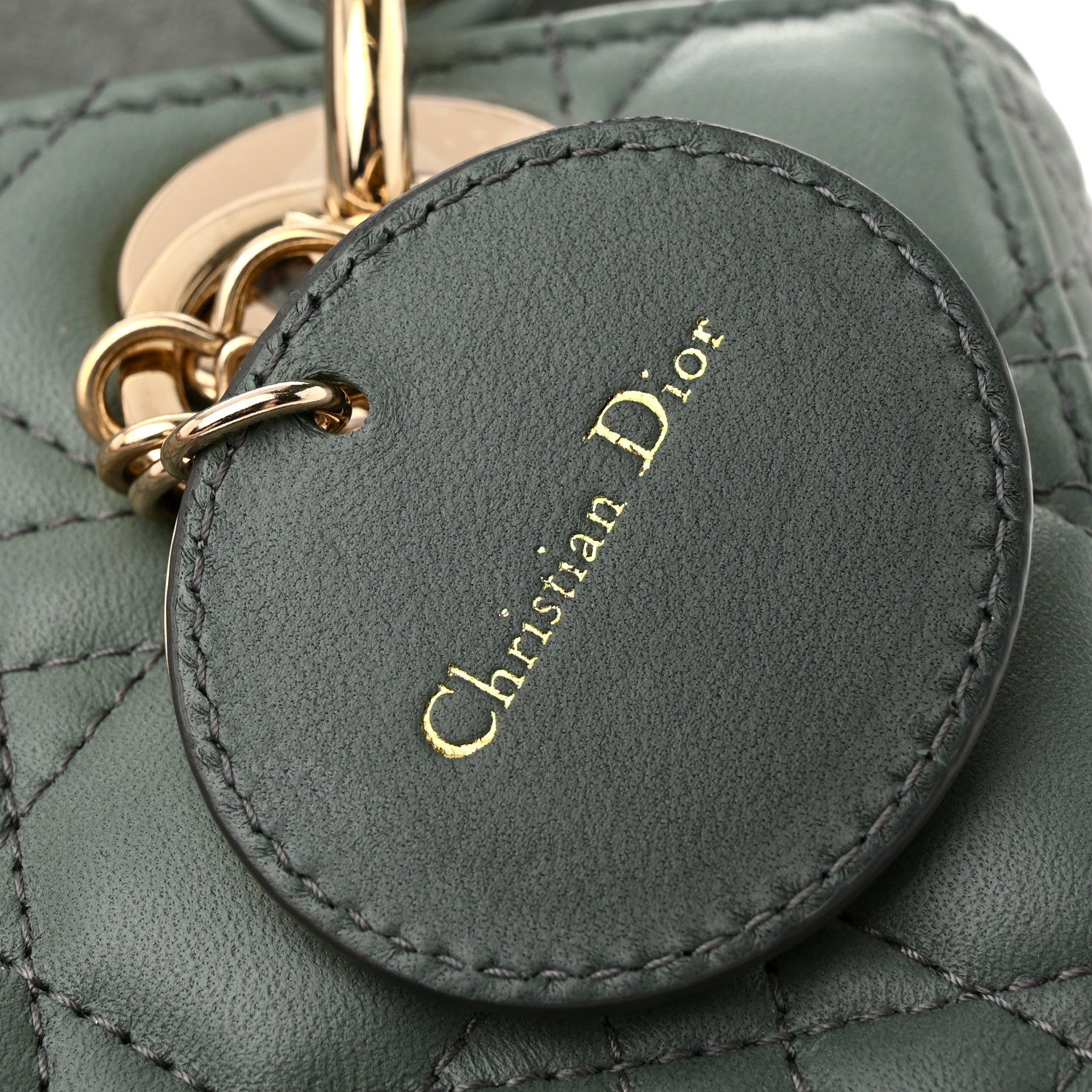 Christian Dior Lambskin Cannage Gradient Small My ABCDior Lady Dior Grey 11 of 12