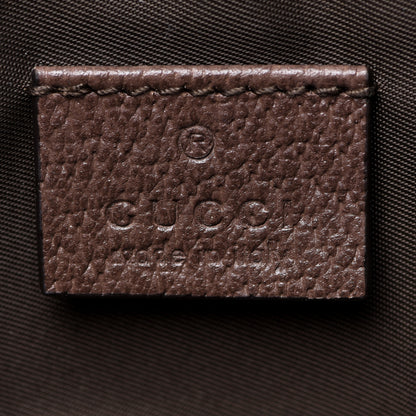 Gucci GG Supreme Monogram Textured Calfskin Web Medium Ophidia Cosmetic Case Beige Ebony New Acero 6 of 8