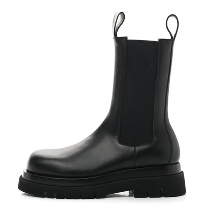 Bottega Veneta Calfskin The Lug Chelsea 55mm Boots 40 Black 1 of 7