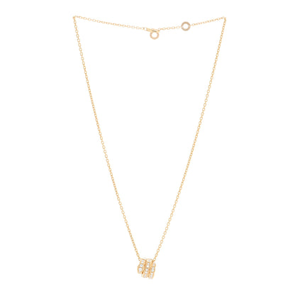 Bulgari 18K Yellow Gold Diamond Serpenti Viper Pave Pendant Necklace 3 of 4
