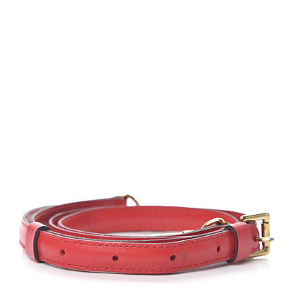 Louis Vuitton Calfskin16mm Adjustable Shoulder Strap Red 2 of 3