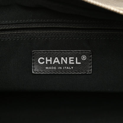 Chanel Iridescent Calfskin Chic Quilt Bowling Bag Grey 6 of 10