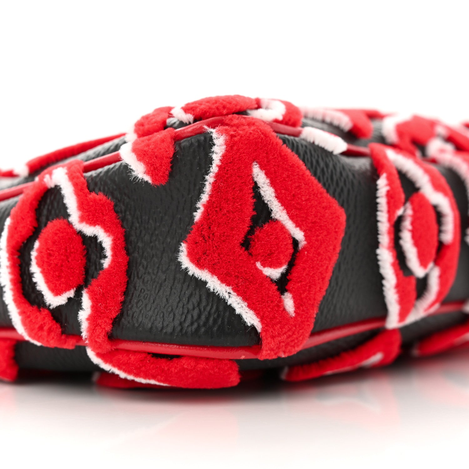 Louis Vuitton X UF Tufted Monogram Pochette Accessories Black Red 8 of 9