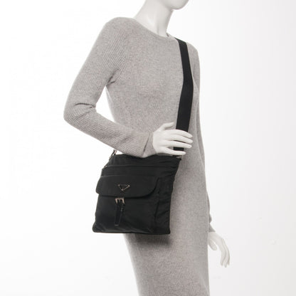 Prada Nylon Vela Messenger Black 2 of 8