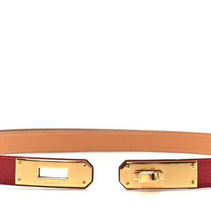 Hermes Epsom Kelly Belt Rouge Grenat 4 of 5