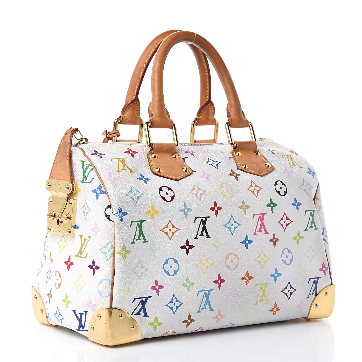 Louis Vuitton Monogram Multicolor Speedy 30 White 3 of 20