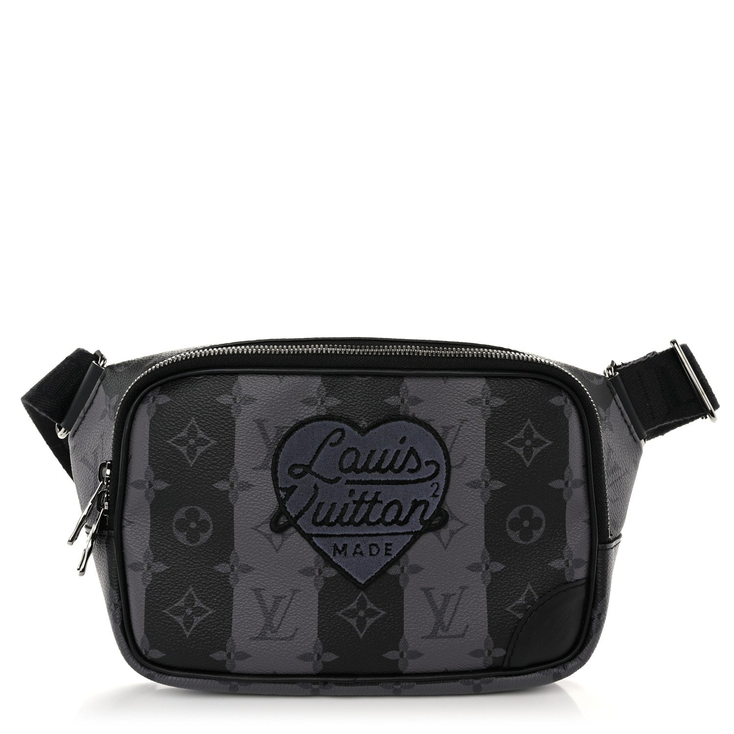Louis Vuitton X NIGO Monogram Eclipse Stripes LV Heart Modular Sling Bag 1 of 9