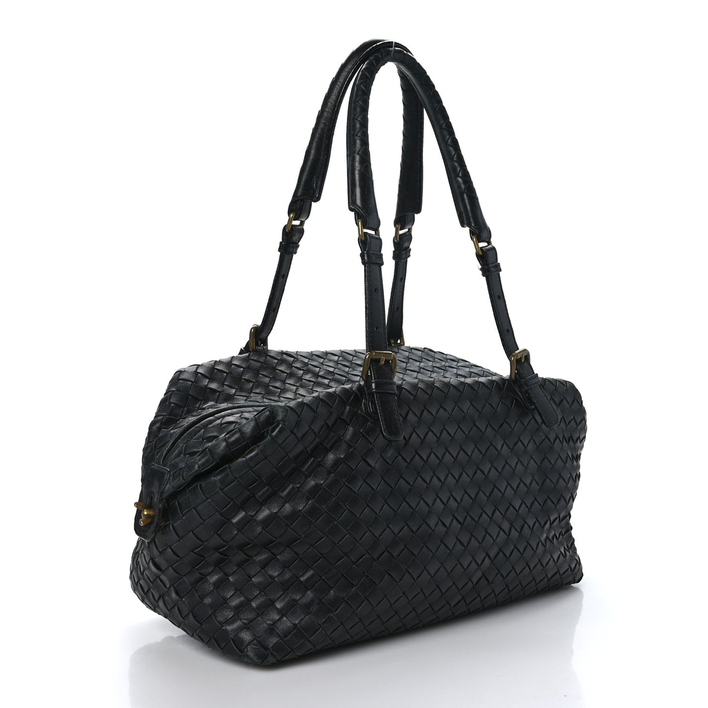 Nappa Intrecciato Montaigne Bag Black